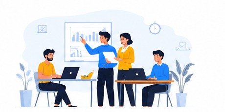 Team collaboration illustration